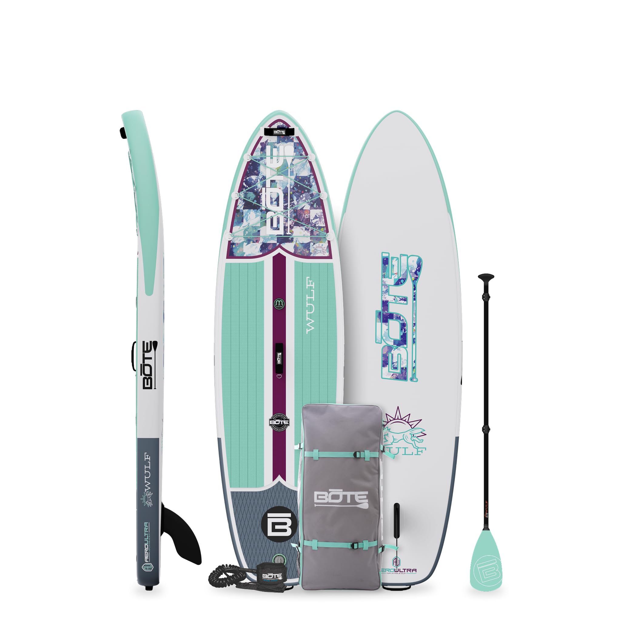 Inflatable Stand Up Paddle Board Kit with Paddle Pump & Accessories