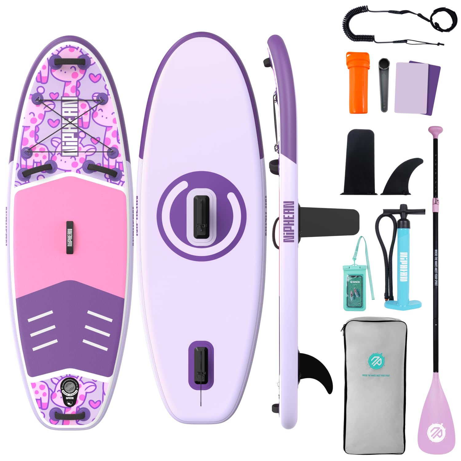 Extra Large Inflatable Paddle Board for Family Use with Accessories