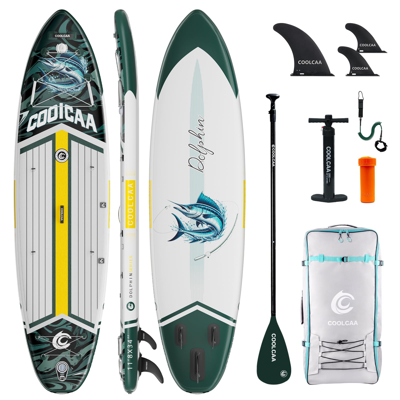 Extra Wide Inflatable Paddle Board for Family, Beginners & Fishing Use