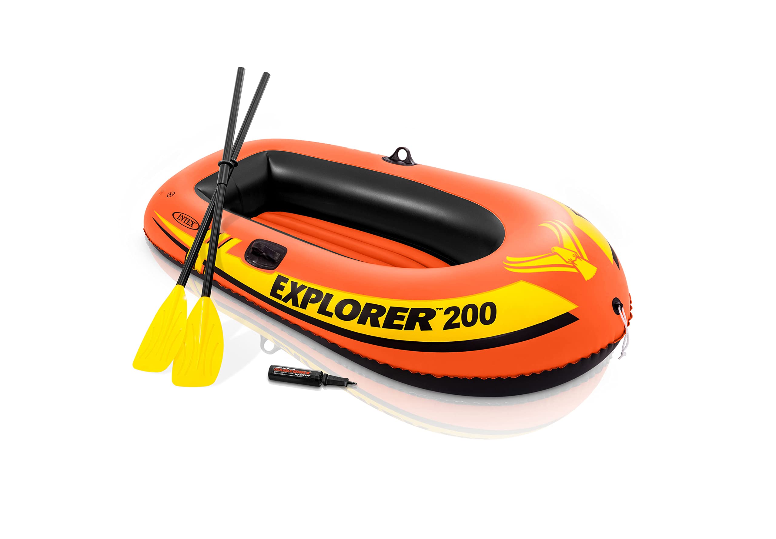 Compact Inflatable Boat with Dual Air Chambers and Oar Locks