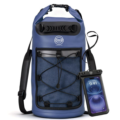 Waterproof Roll Top Dry Bag Backpack with Phone Case for Kayaking & Camping