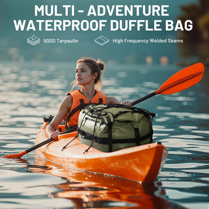 Waterproof Roll Top Duffel Bag for Kayaking Camping & Outdoor Travel