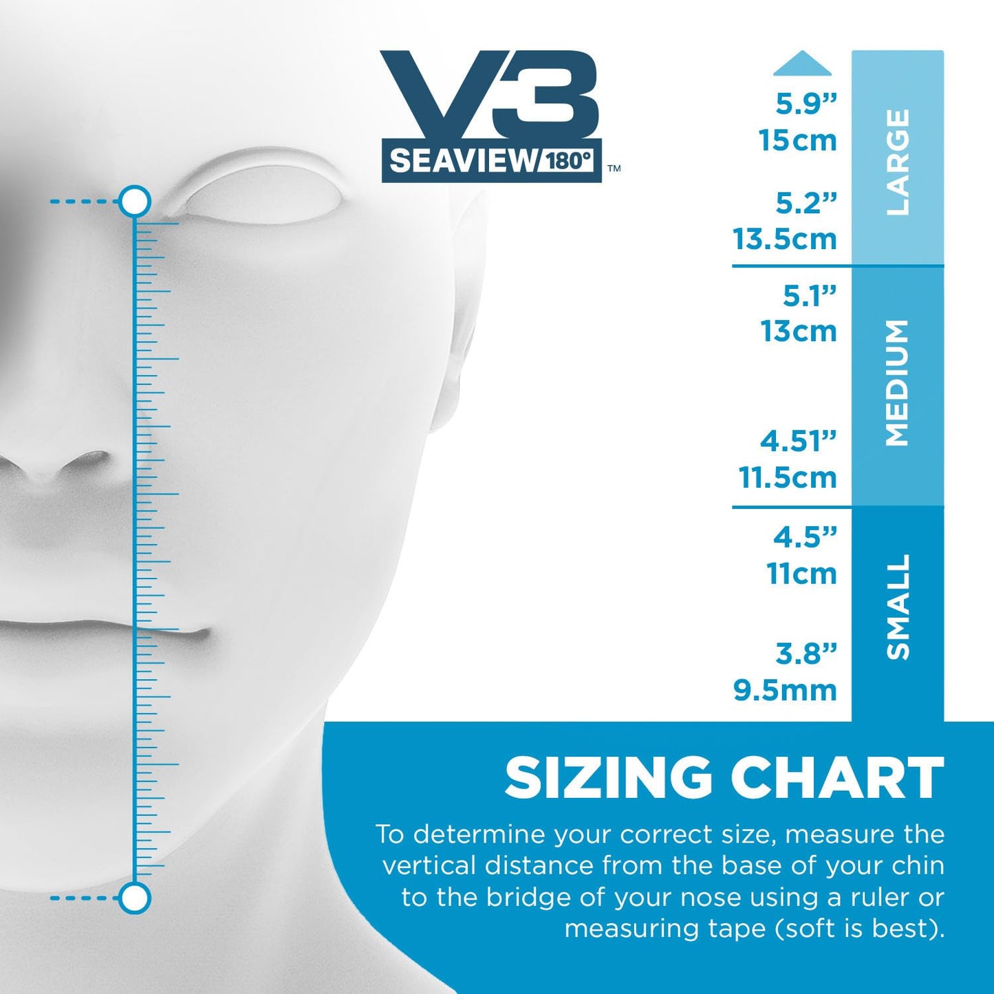 Full Face Snorkel Mask with 180° Panoramic View for Adults