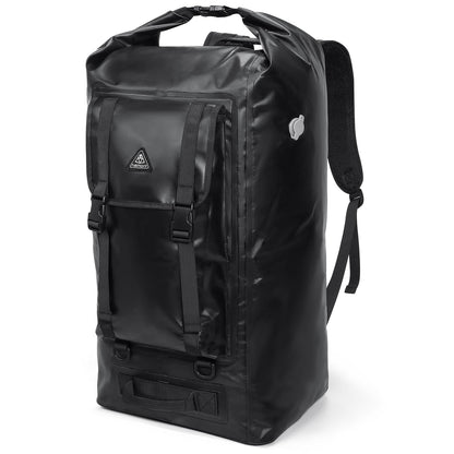 IPX7 Waterproof Roll Top Backpack with Air Valve for Kayaking & Camping