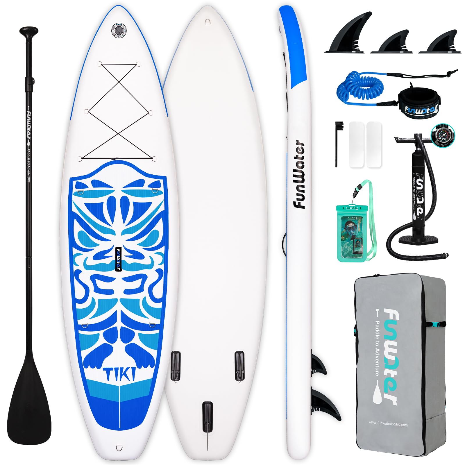 Ultra-Light Inflatable Stand Up Paddle Board with Accessories for All Levels