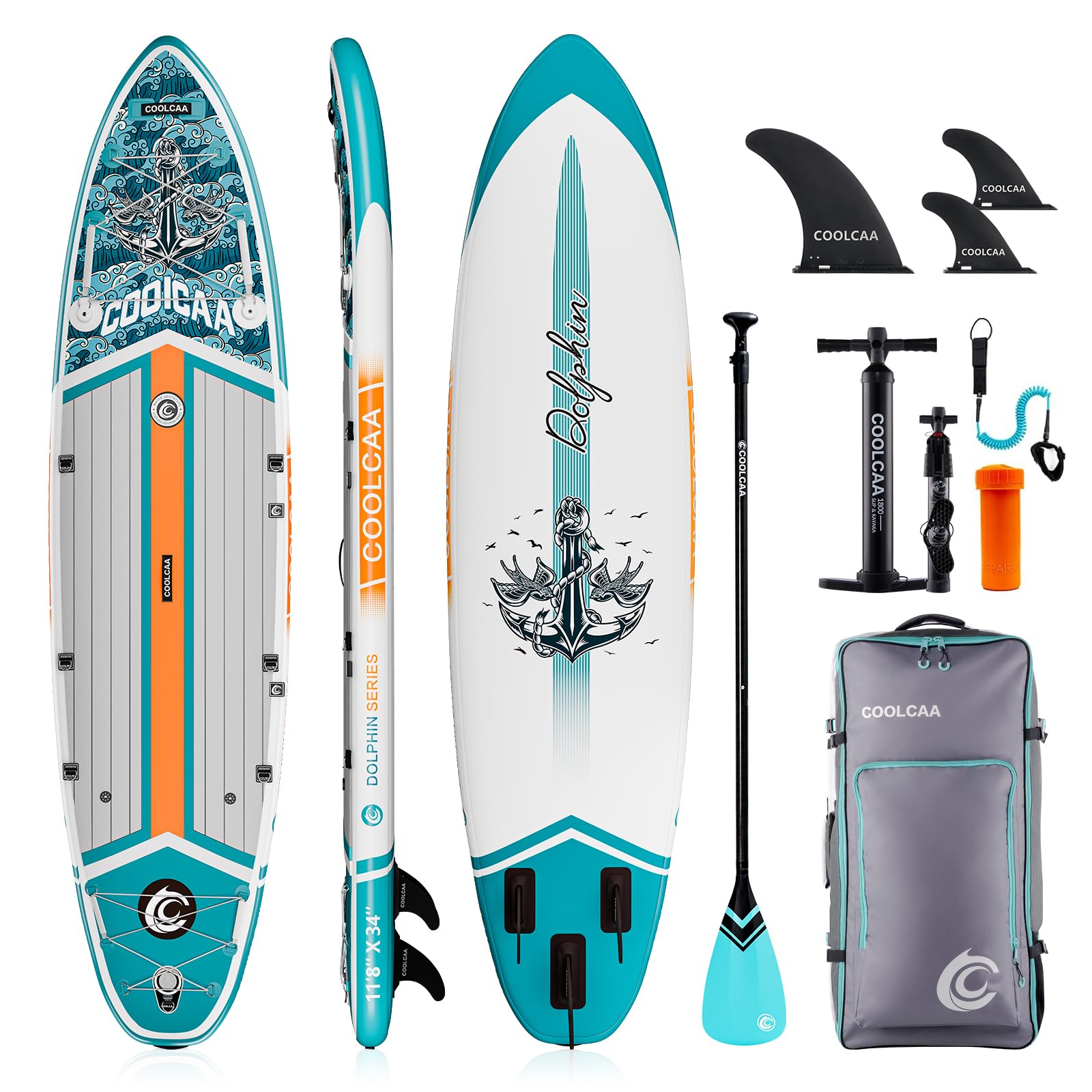 Extra Wide Inflatable Paddle Board for Family, Beginners & Fishing Use