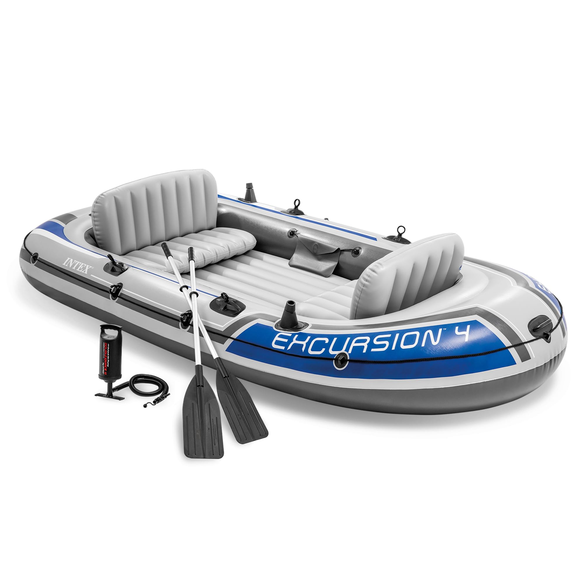 Inflatable Boat Set with Oars and High-Output Pump