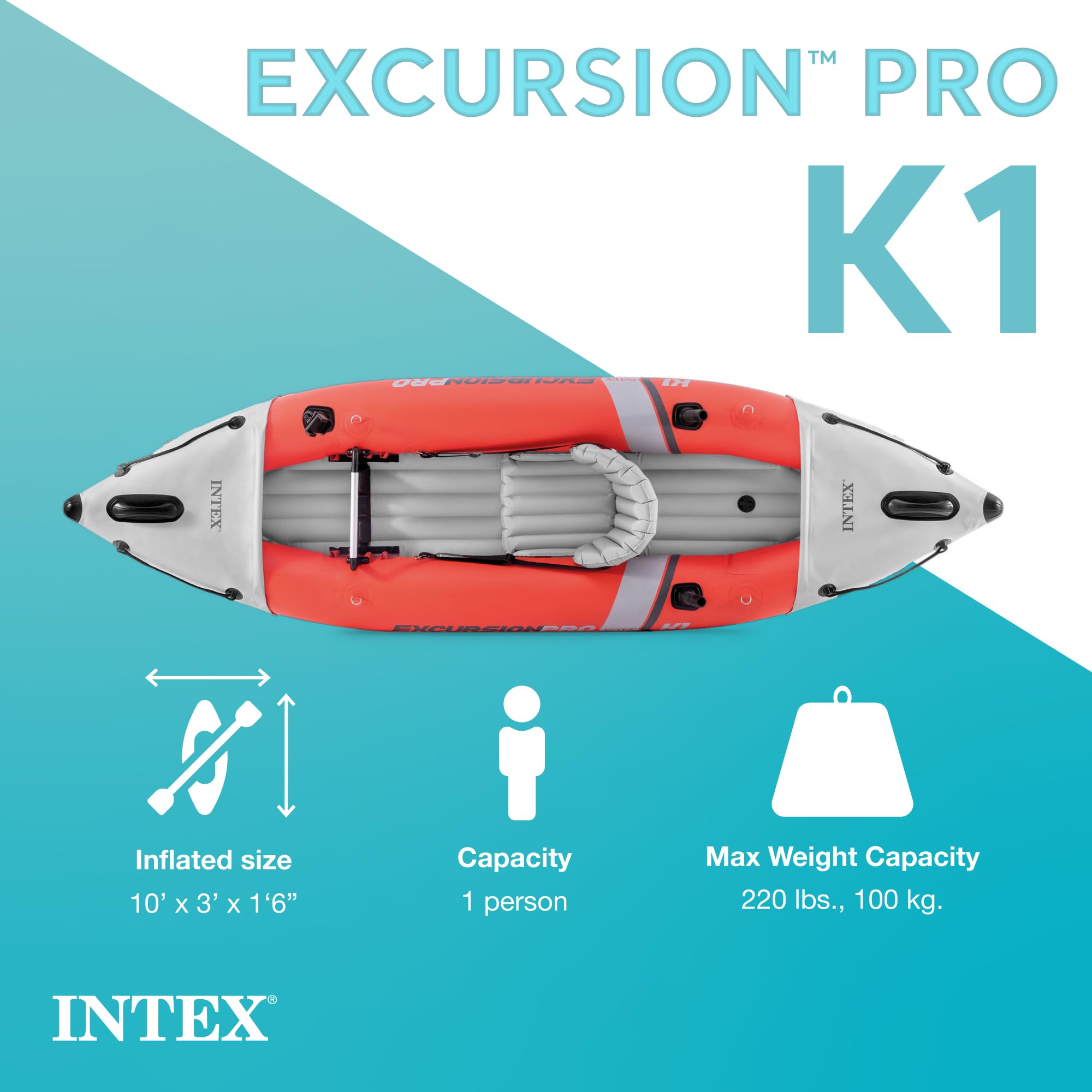 Inflatable Kayak Set with Paddles Pump & Adjustable Bucket Seat