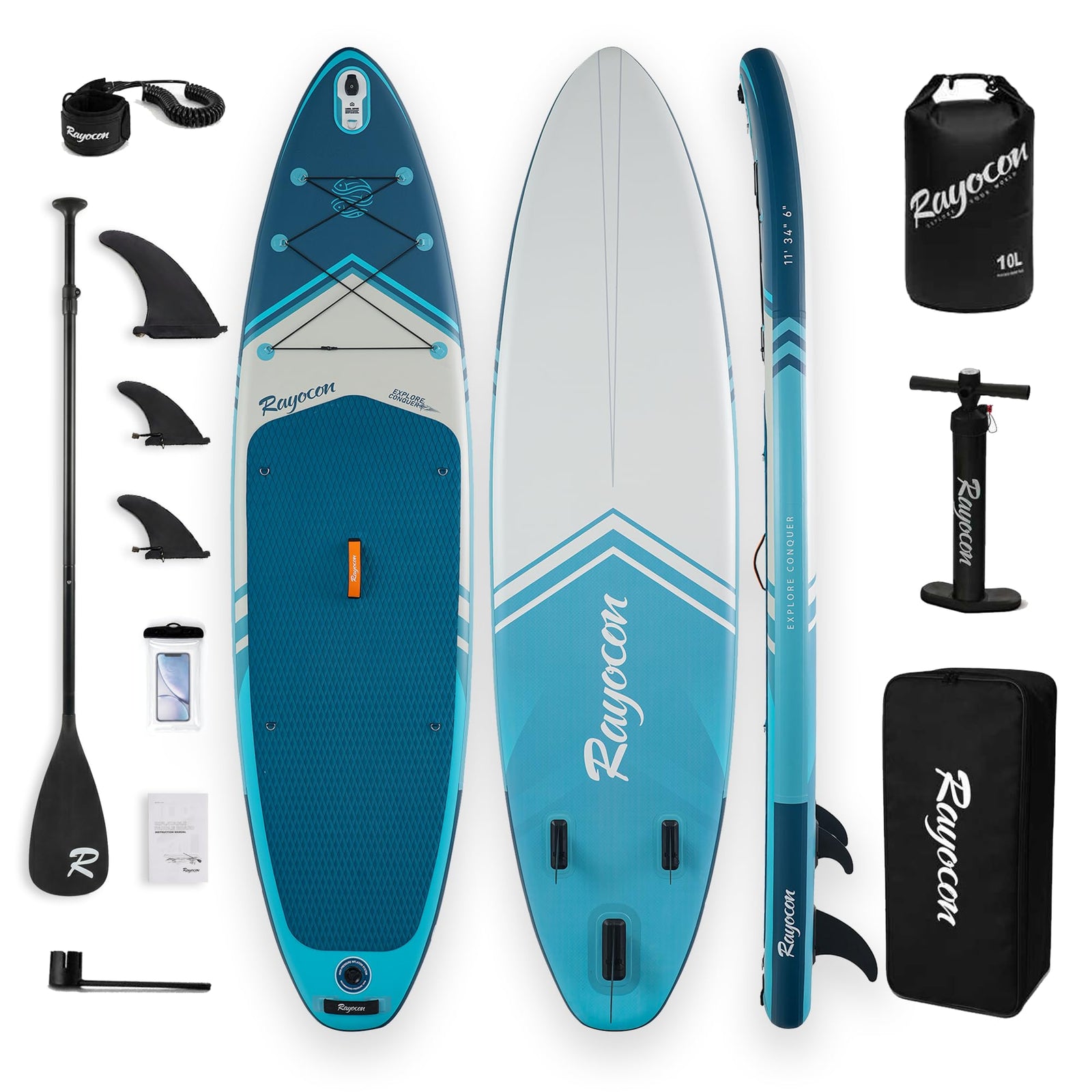 11' Extra Wide Inflatable Stand Up Paddle Board with Accessories