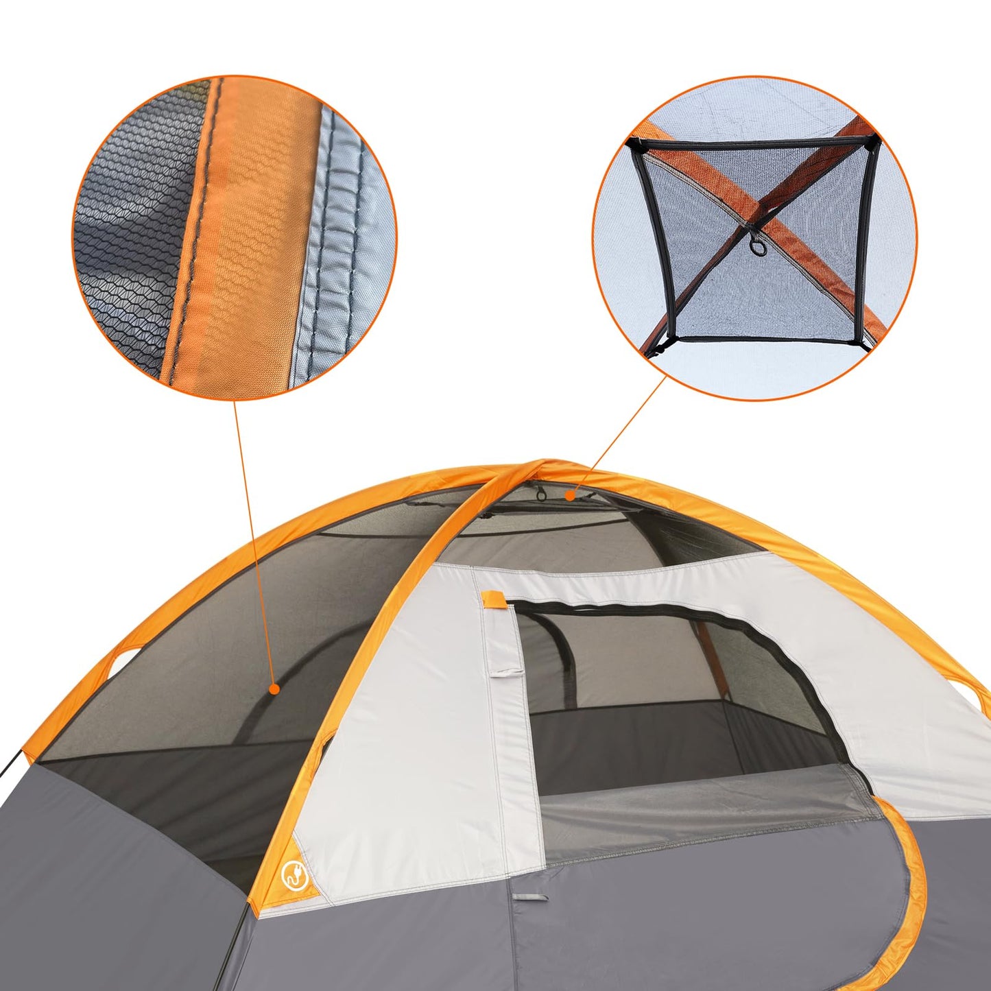 3-Season Dome Camping Tent with Rainfly for Outdoor Adventures