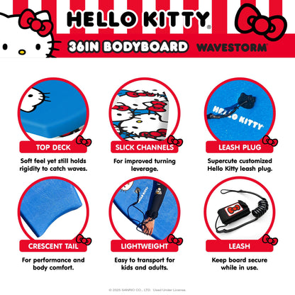 Hello Kitty 36in Bodyboard by Wavestorm