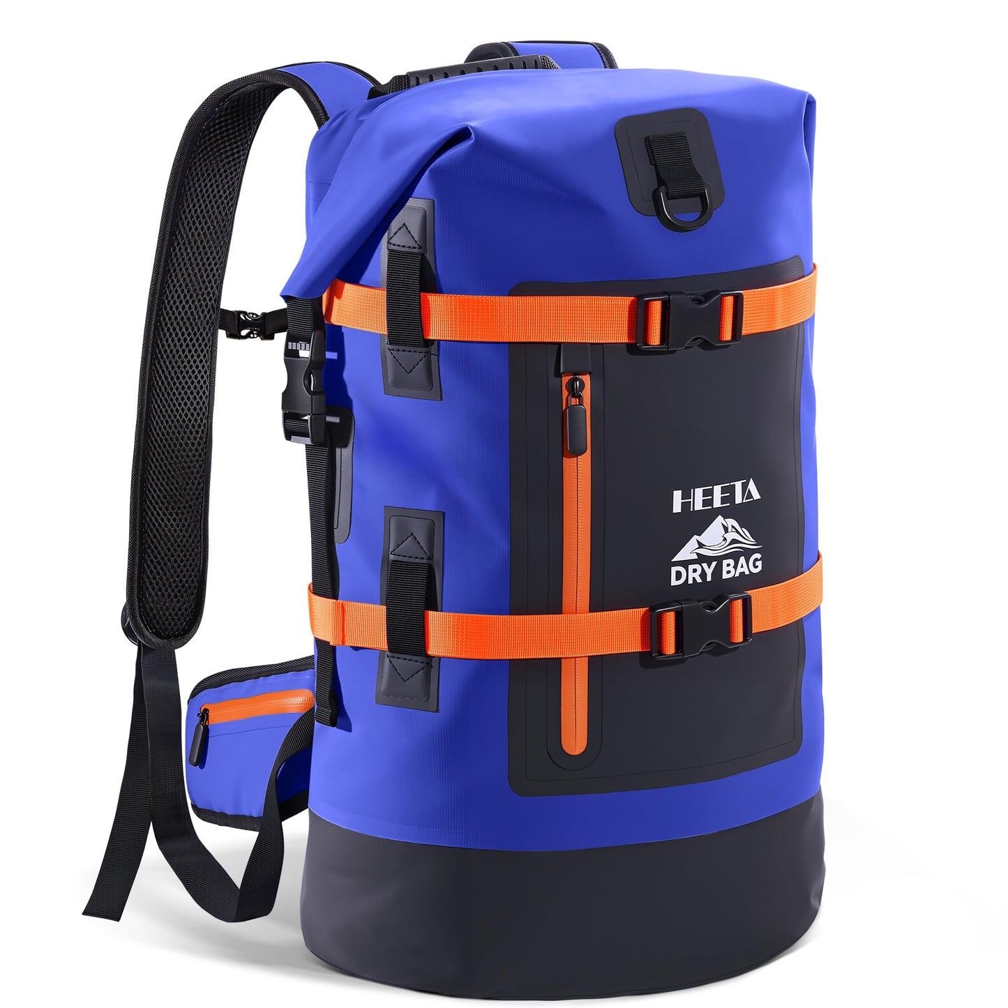 40L Waterproof Dry Bag Backpack with Roll Top Design for Kayaking & Outdoor Travel