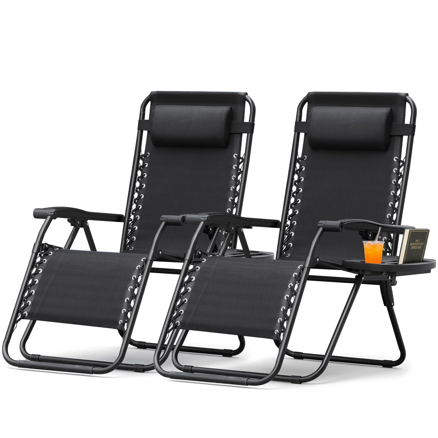Adjustable Zero Gravity Folding Lounge Chair for Outdoor Relaxation