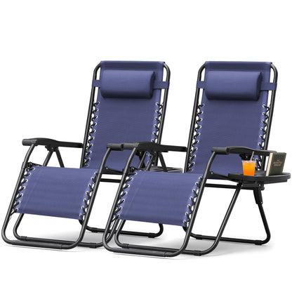 Adjustable Zero Gravity Folding Lounge Chair for Outdoor Relaxation