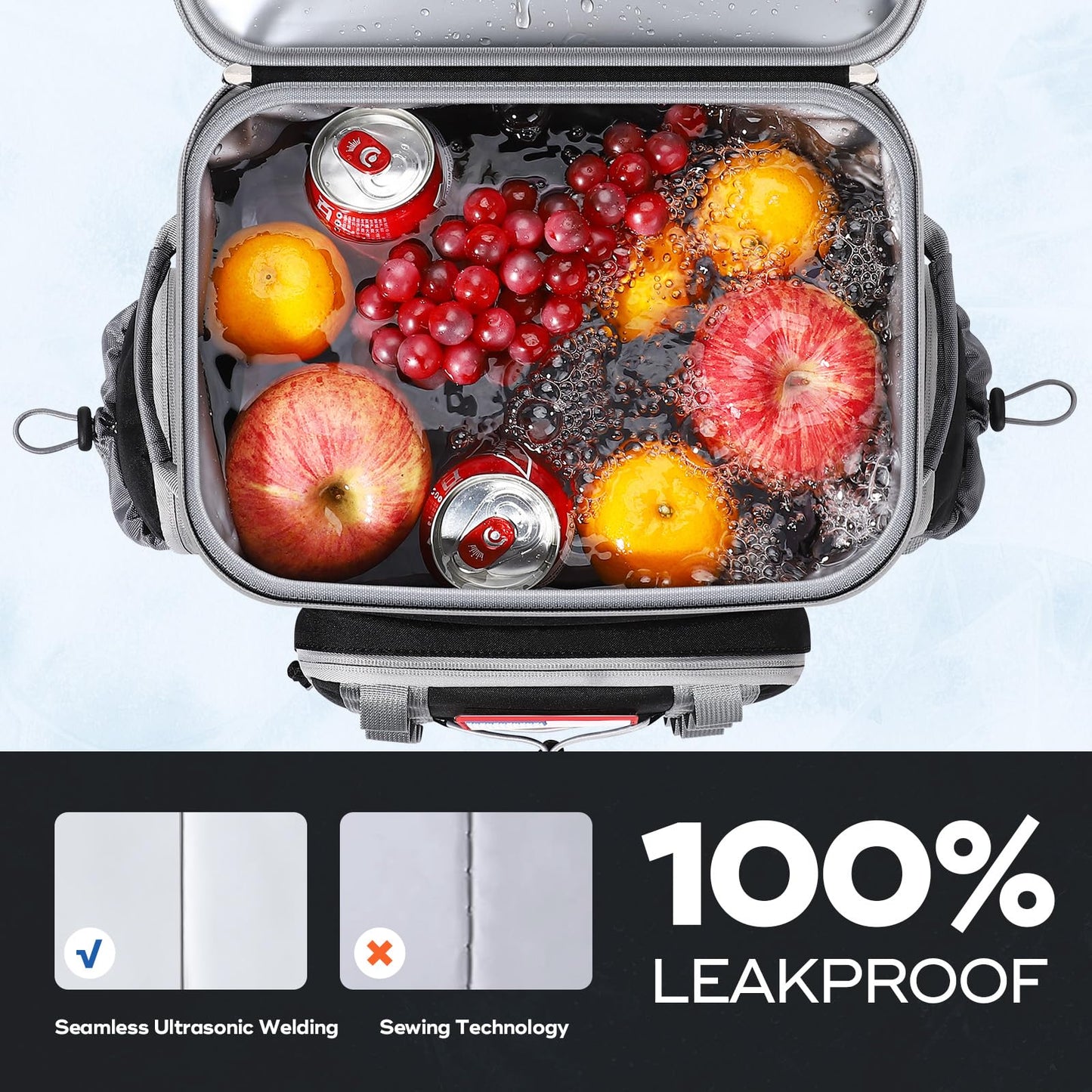 Maelstrom 35/50 Can Insulated Backpack Cooler, Leakproof Soft Lunch Ice Bag
