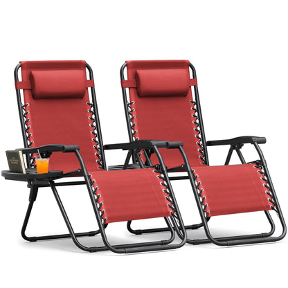 Adjustable Zero Gravity Folding Lounge Chair for Outdoor Relaxation
