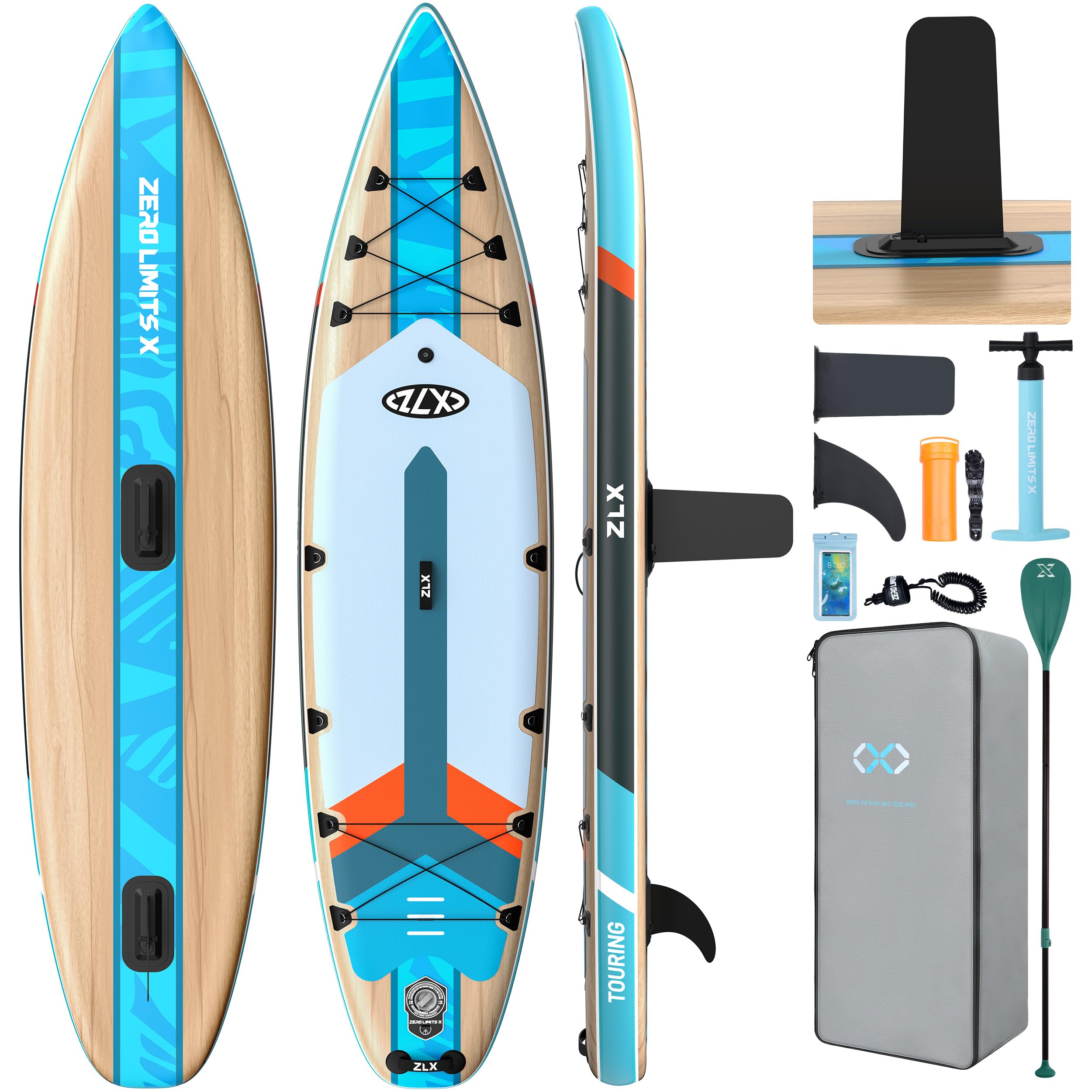 11'6" Inflatable Stand Up Paddle Board for Beginners with Accessories