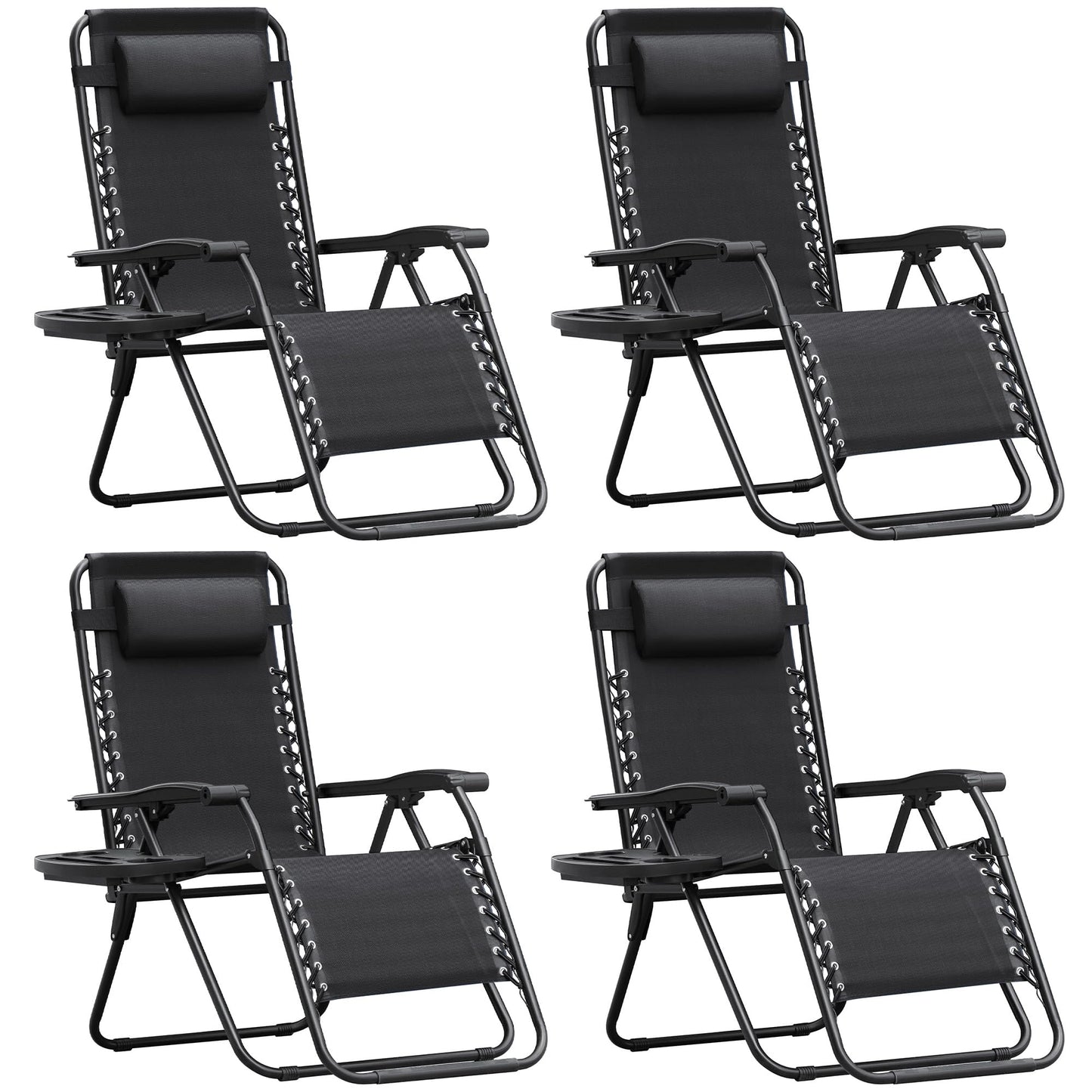 Adjustable Zero Gravity Folding Lounge Chair for Outdoor Relaxation