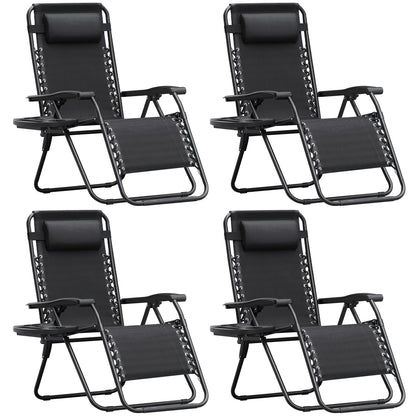 Adjustable Zero Gravity Folding Lounge Chair for Outdoor Relaxation
