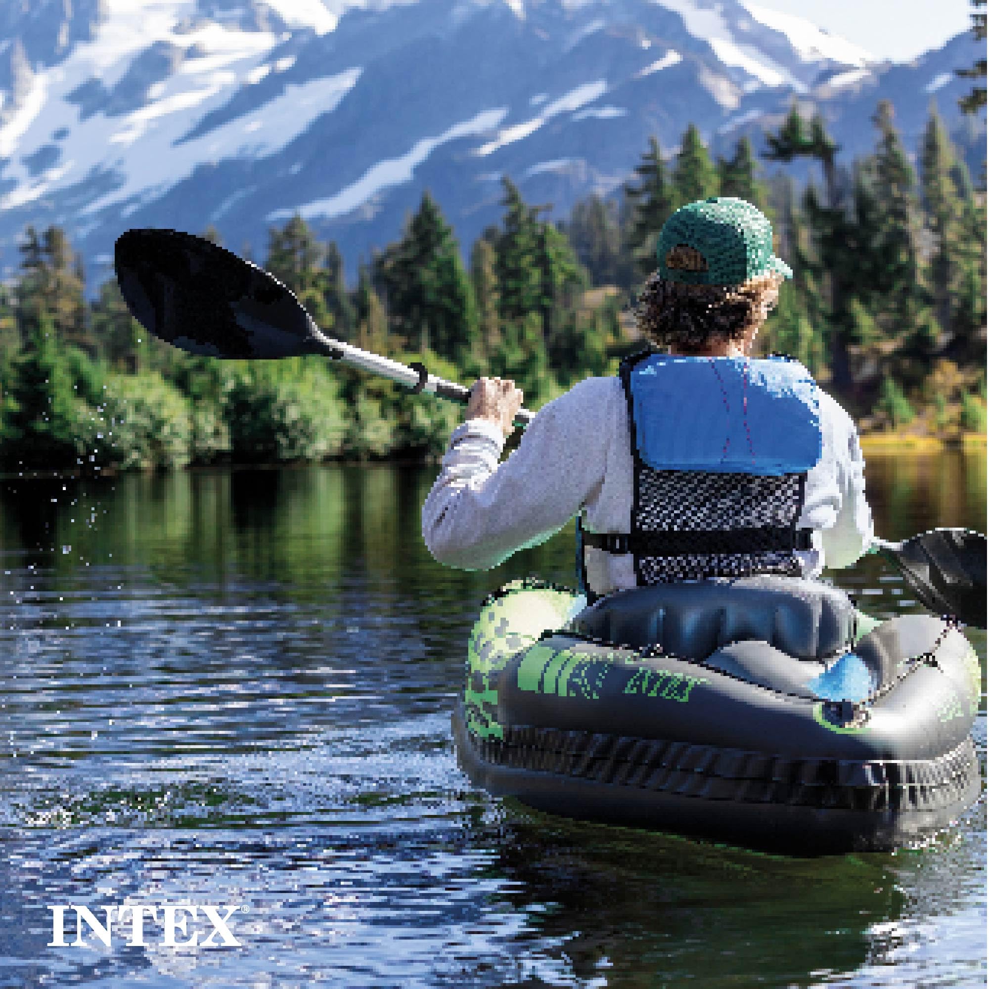 Inflatable Kayak Set with Paddles Pump Adjustable Seat & Storage Net