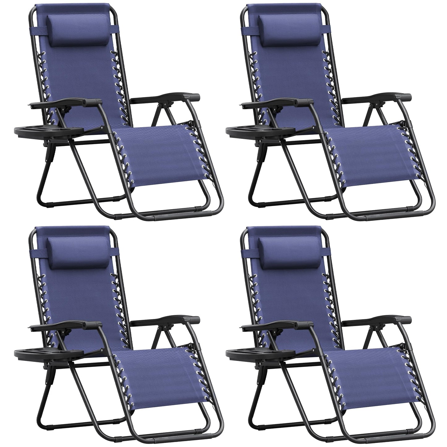 Adjustable Zero Gravity Folding Lounge Chair for Outdoor Relaxation