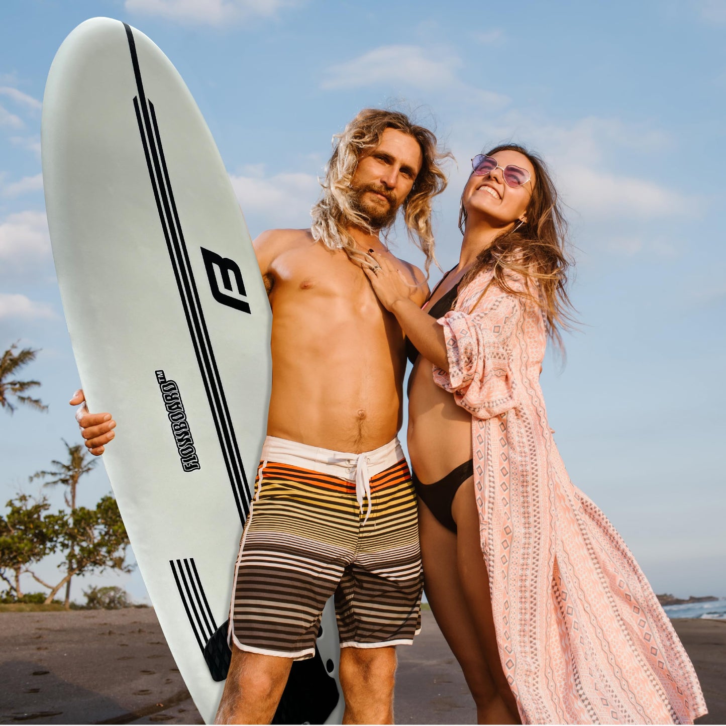 Soft Foam Surfboard with Fins and Leash for Beginners & All Levels