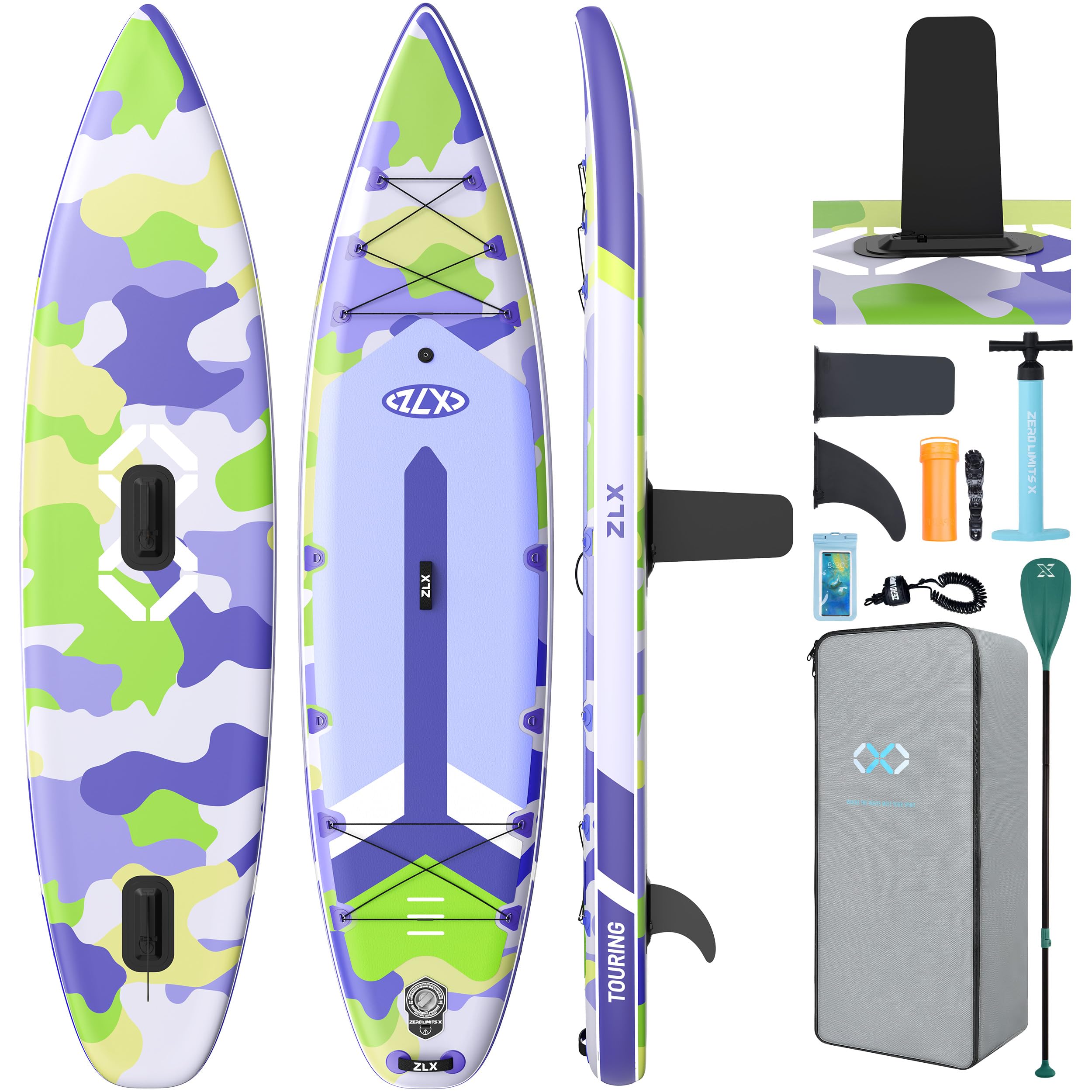 11'6" Inflatable Stand Up Paddle Board for Beginners with Accessories
