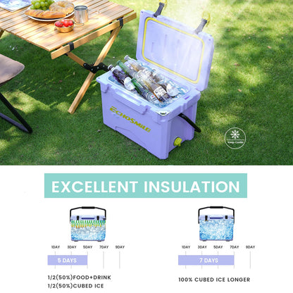 12/18 Quart Rotomolded Cooler for Camping, Travel & Outdoor Adventures