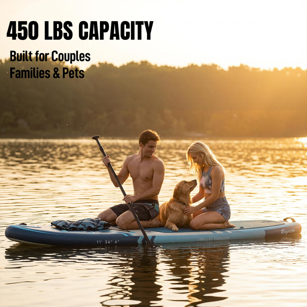 11' Extra Wide Inflatable Stand Up Paddle Board with Accessories