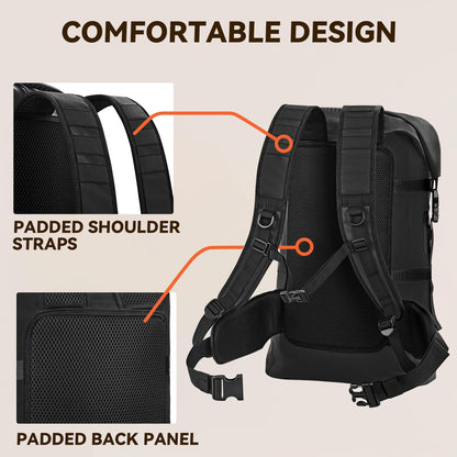40L Waterproof Dry Bag Backpack with Roll Top Design for Kayaking & Outdoor Travel