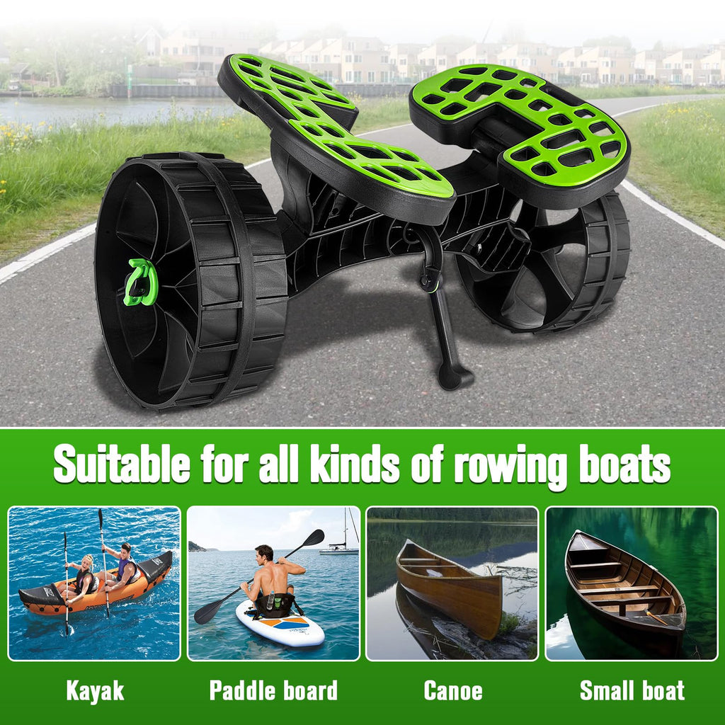 Kayak Cart Dolly with Puncture Free Wheels and Adjustable Straps for Transport