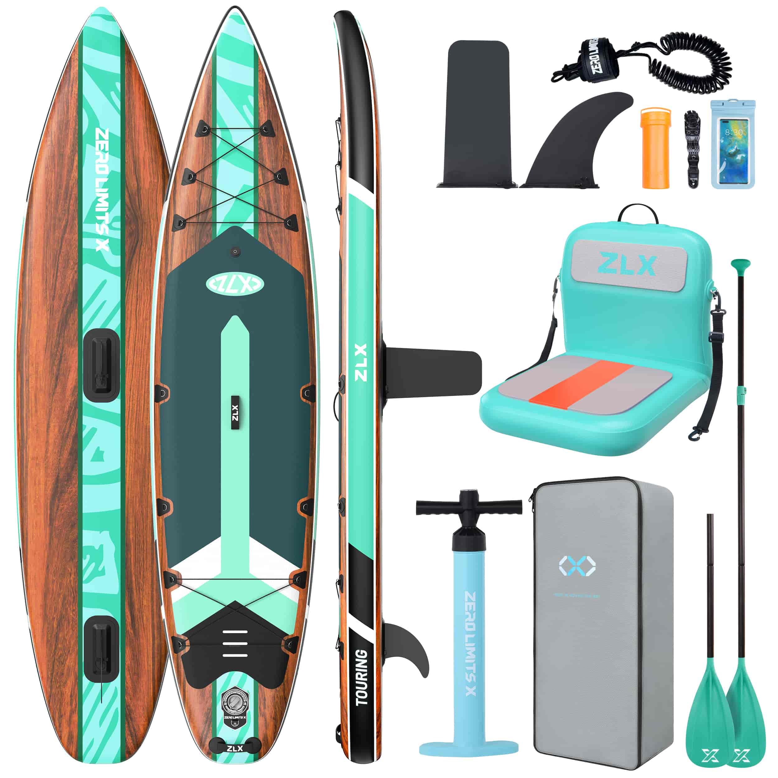 11'6" Inflatable Stand Up Paddle Board for Beginners with Accessories