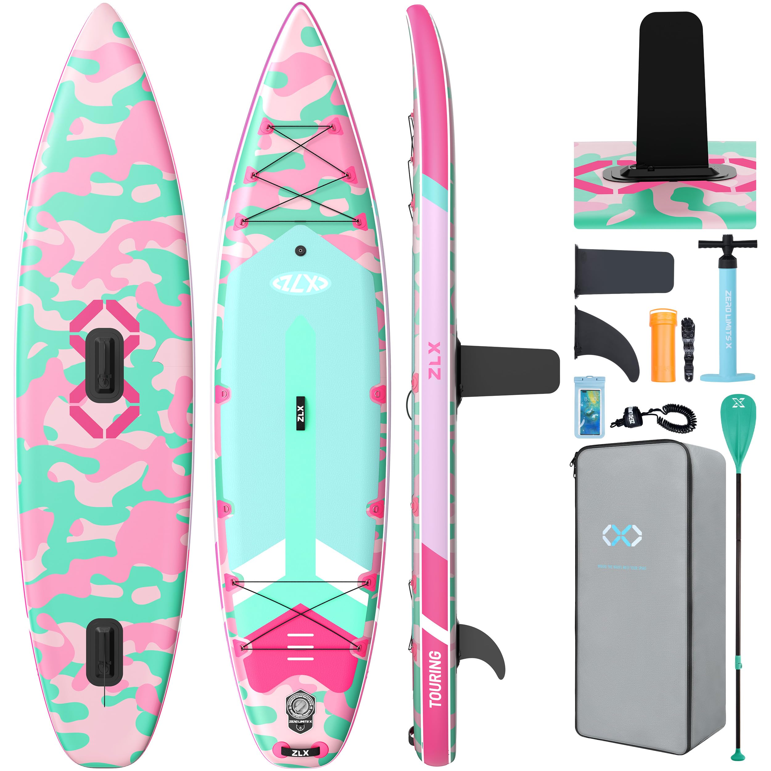 11'6" Inflatable Stand Up Paddle Board for Beginners with Accessories