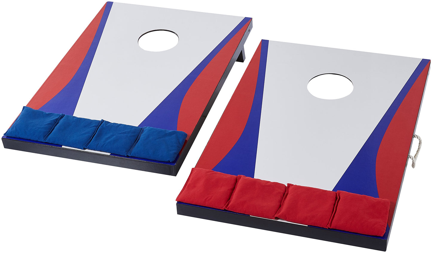 Portable Cornhole Bean Bag Toss Game Set with Carrying Case for Outdoor Fun