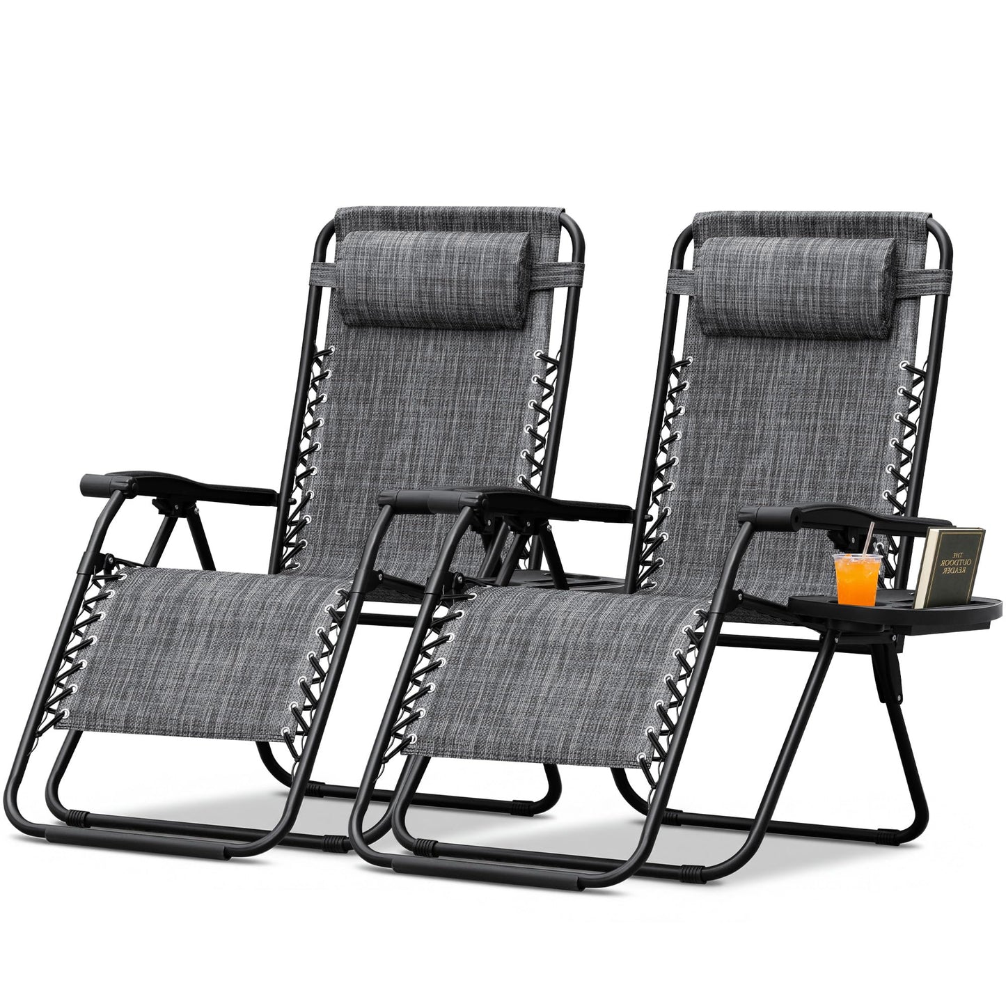 Adjustable Zero Gravity Folding Lounge Chair for Outdoor Relaxation