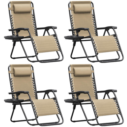 Adjustable Zero Gravity Folding Lounge Chair for Outdoor Relaxation
