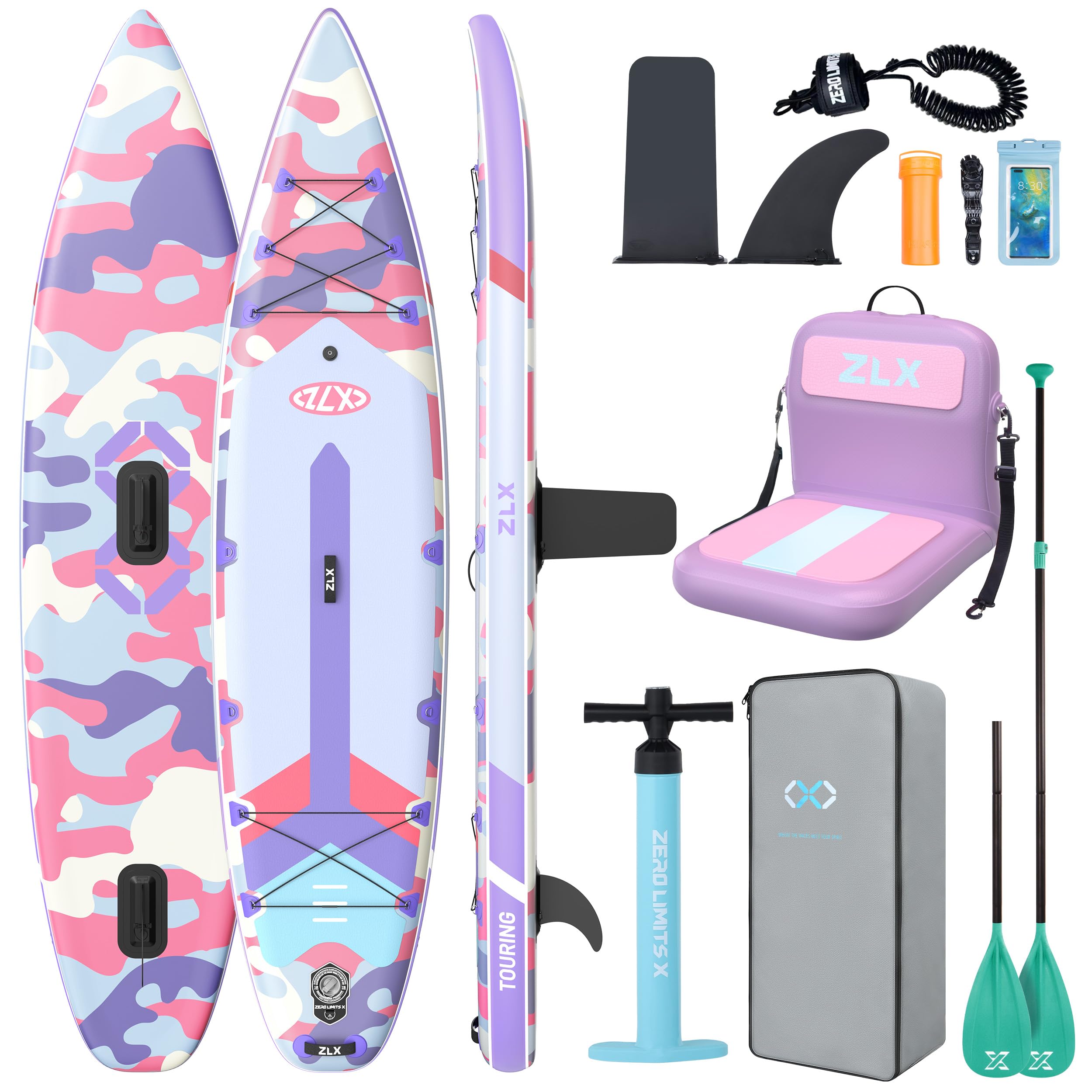 11'6" Inflatable Stand Up Paddle Board for Beginners with Accessories