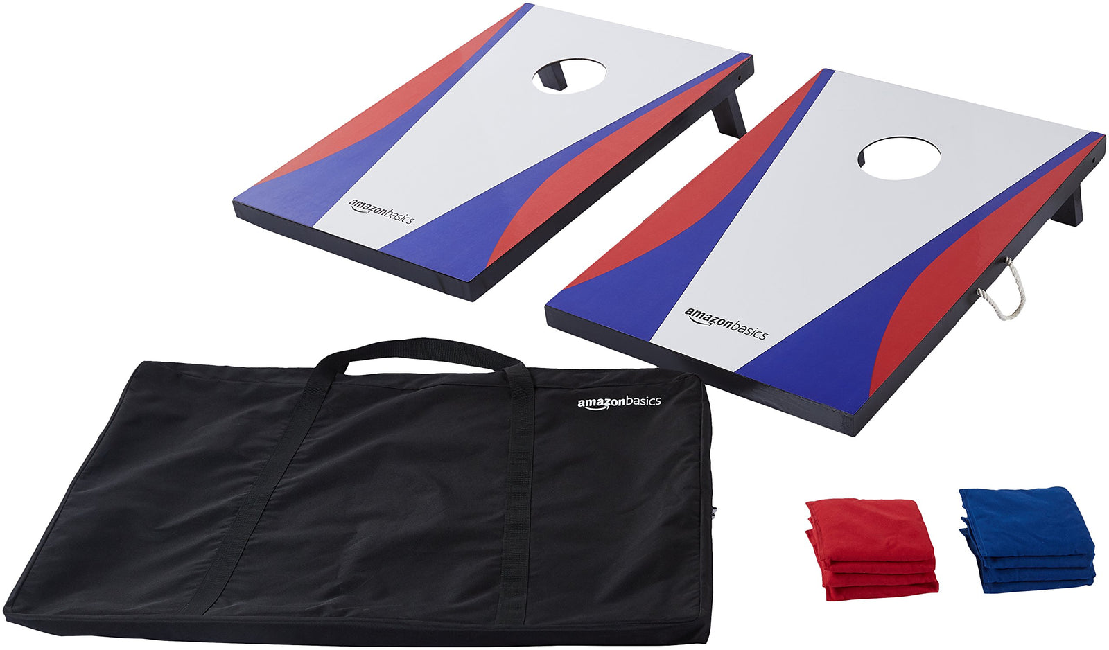 Portable Cornhole Bean Bag Toss Game Set with Carrying Case for Outdoor Fun