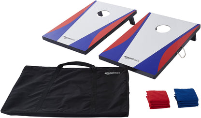 Portable Cornhole Bean Bag Toss Game Set with Carrying Case for Outdoor Fun