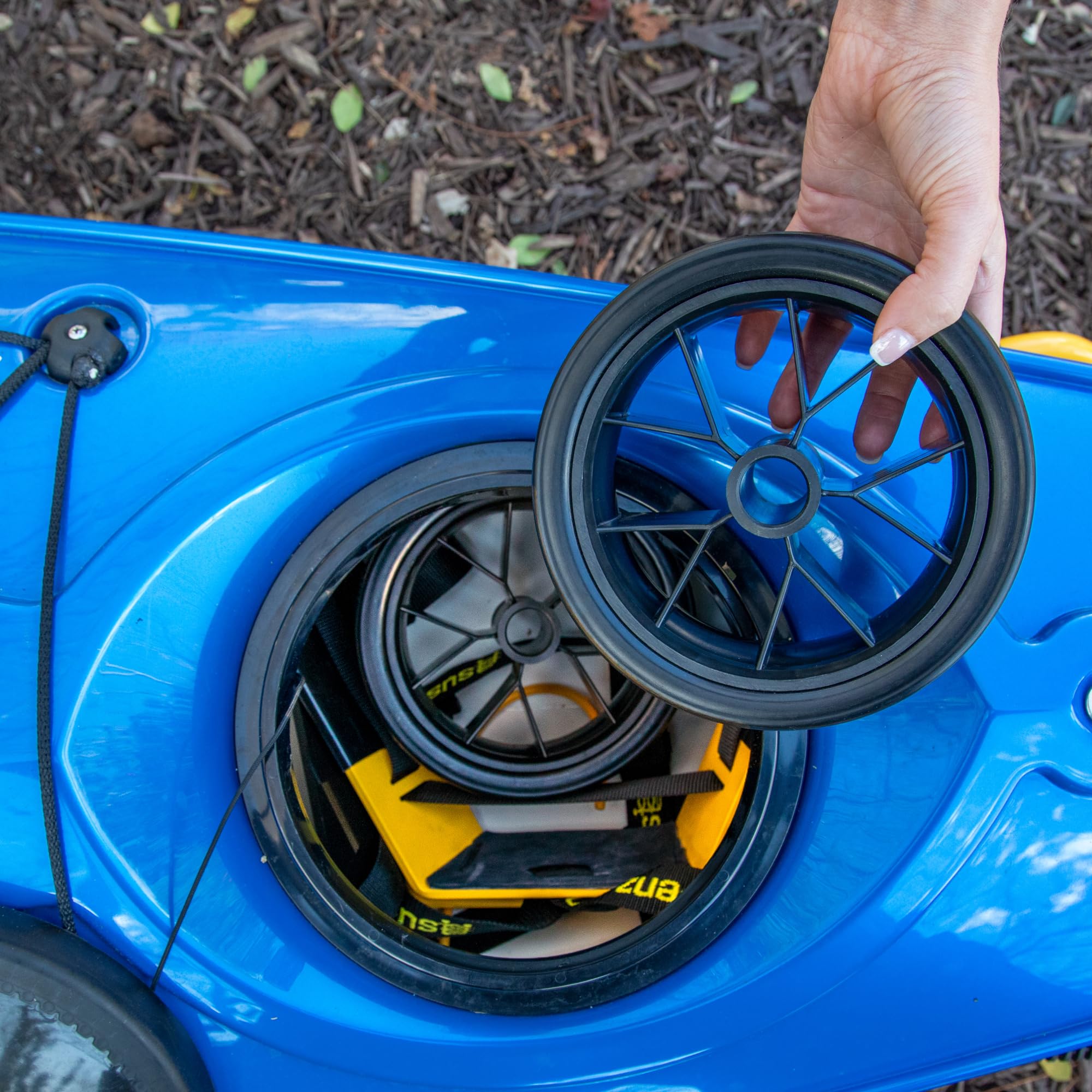 Kayak Canoe Transport Cart with Straps and Lightweight Aluminum Frame