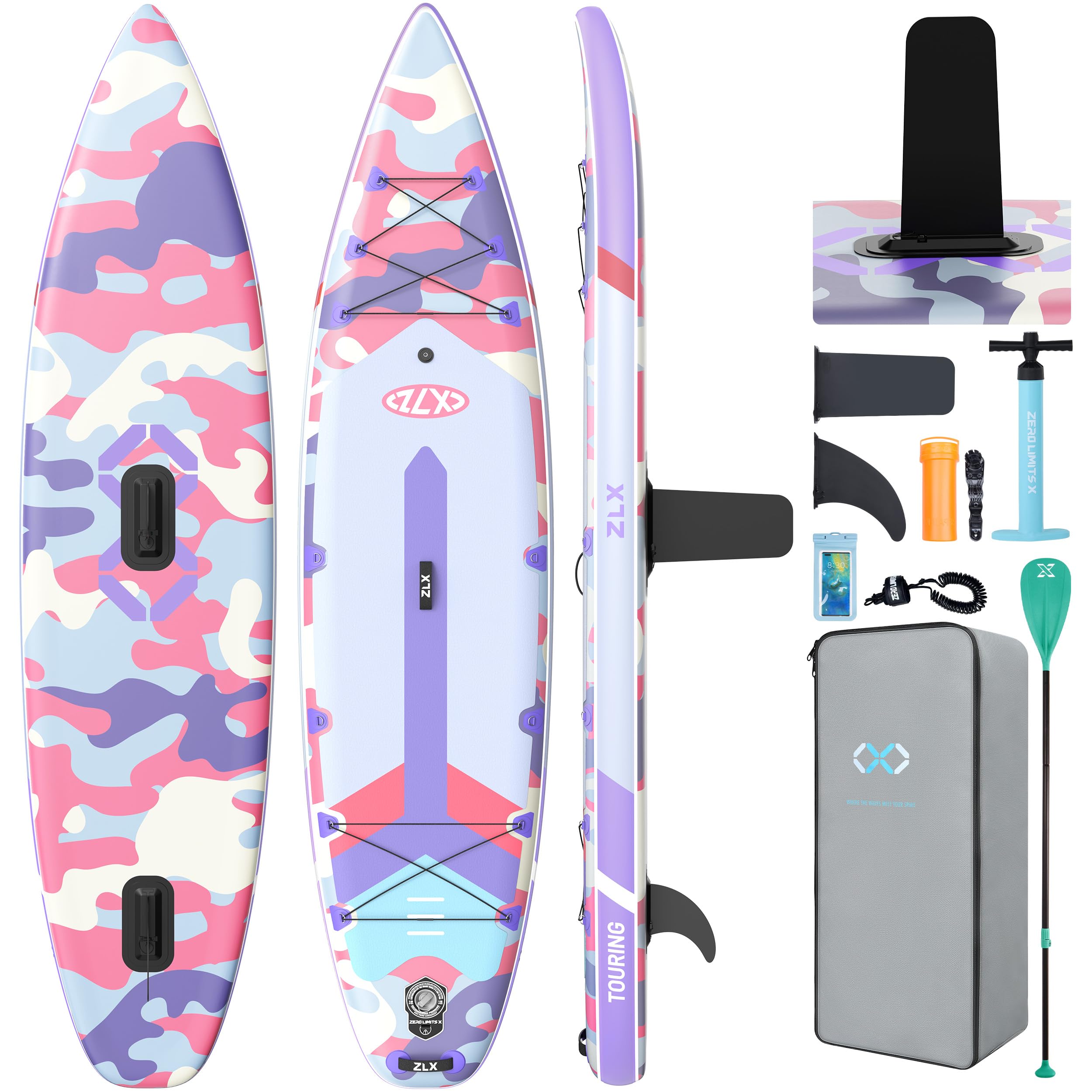 11'6" Inflatable Stand Up Paddle Board for Beginners with Accessories