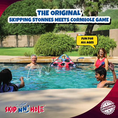 Floating Pool Cornhole Game for Adults & Family Water Fun