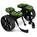 Foldable Kayak Cart with Puncture-Free Wheels and Adjustable Straps for Transport