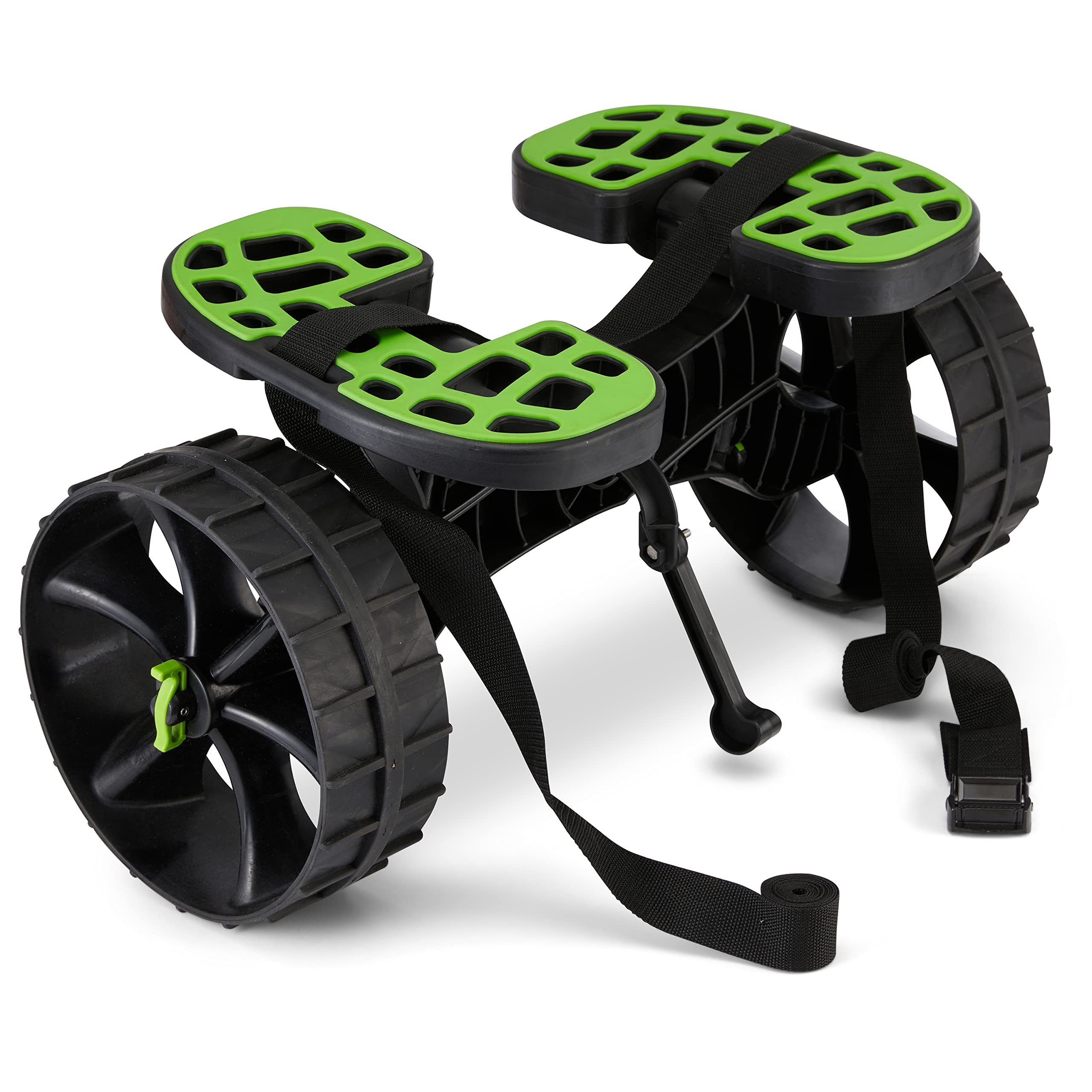 Foldable Kayak Cart with Puncture-Free Wheels and Adjustable Straps for Transport