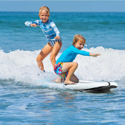 Soft Foam Surfboard with Fins and Leash for Beginners & All Levels