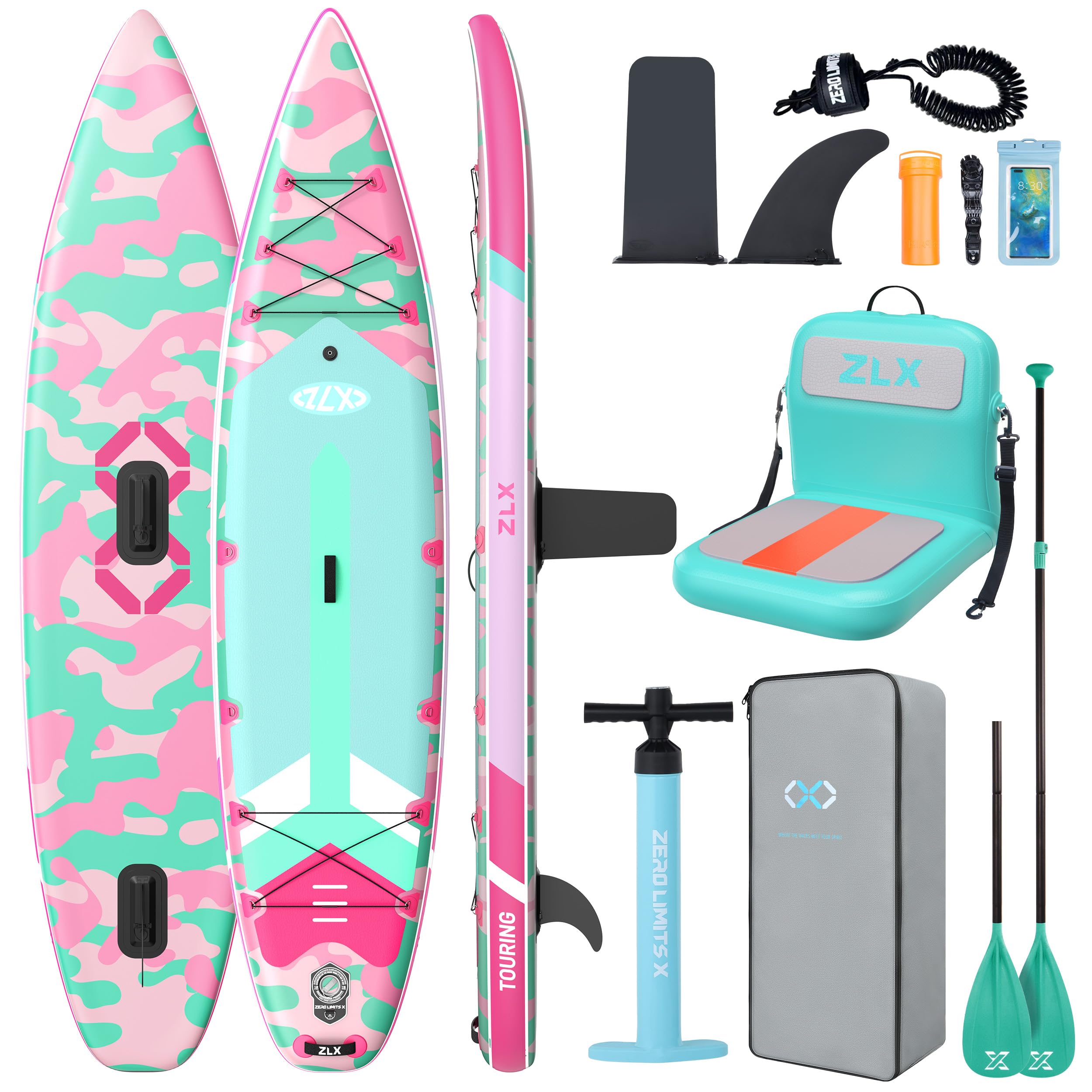 11'6" Inflatable Stand Up Paddle Board for Beginners with Accessories