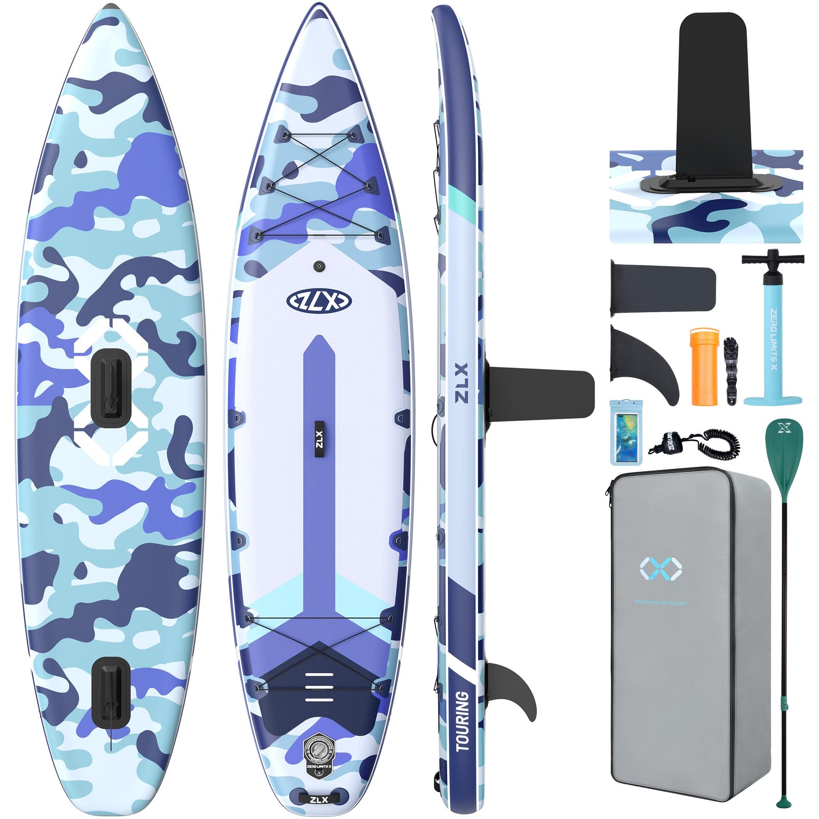 11'6" Inflatable Stand Up Paddle Board for Beginners with Accessories