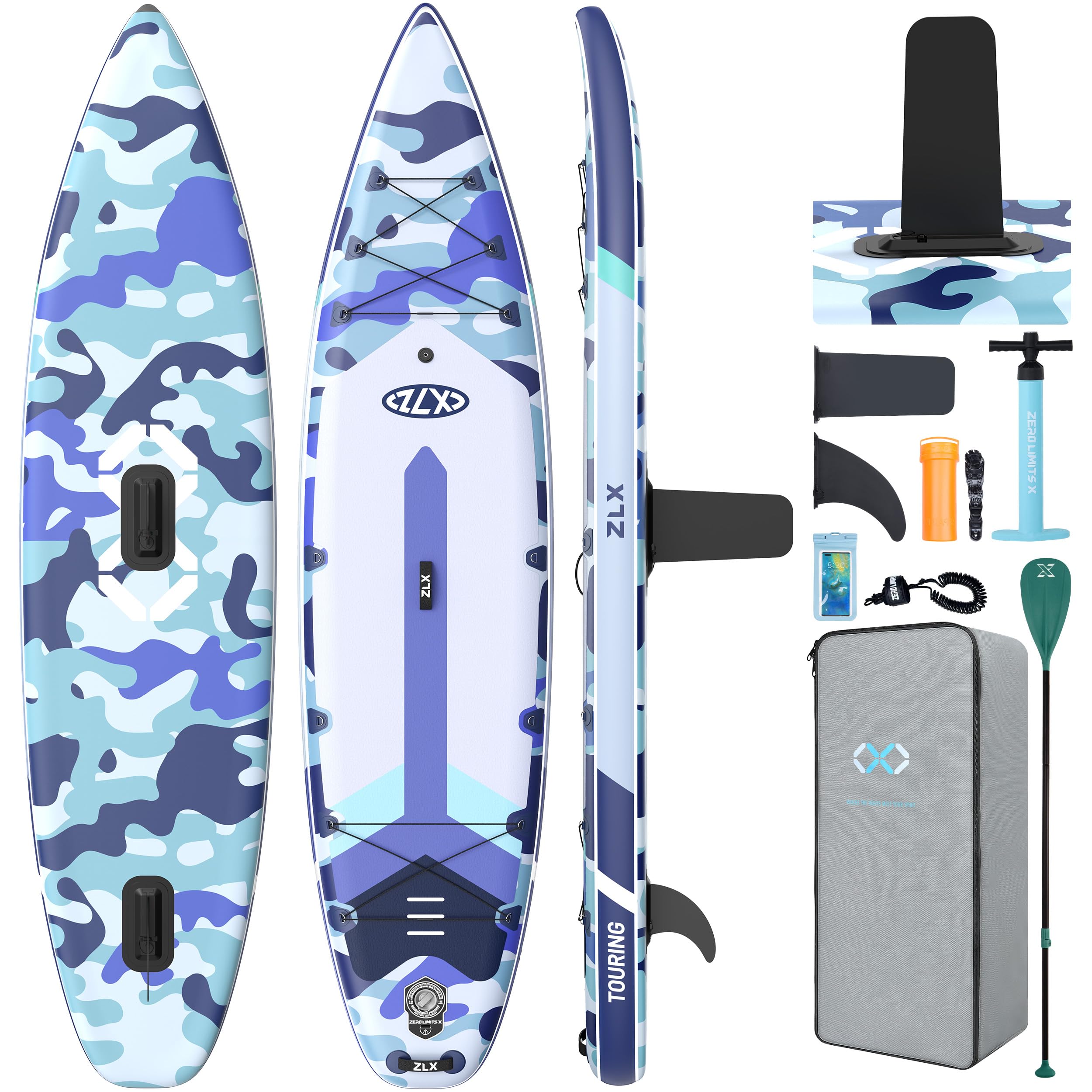 11'6" Inflatable Stand Up Paddle Board for Beginners with Accessories