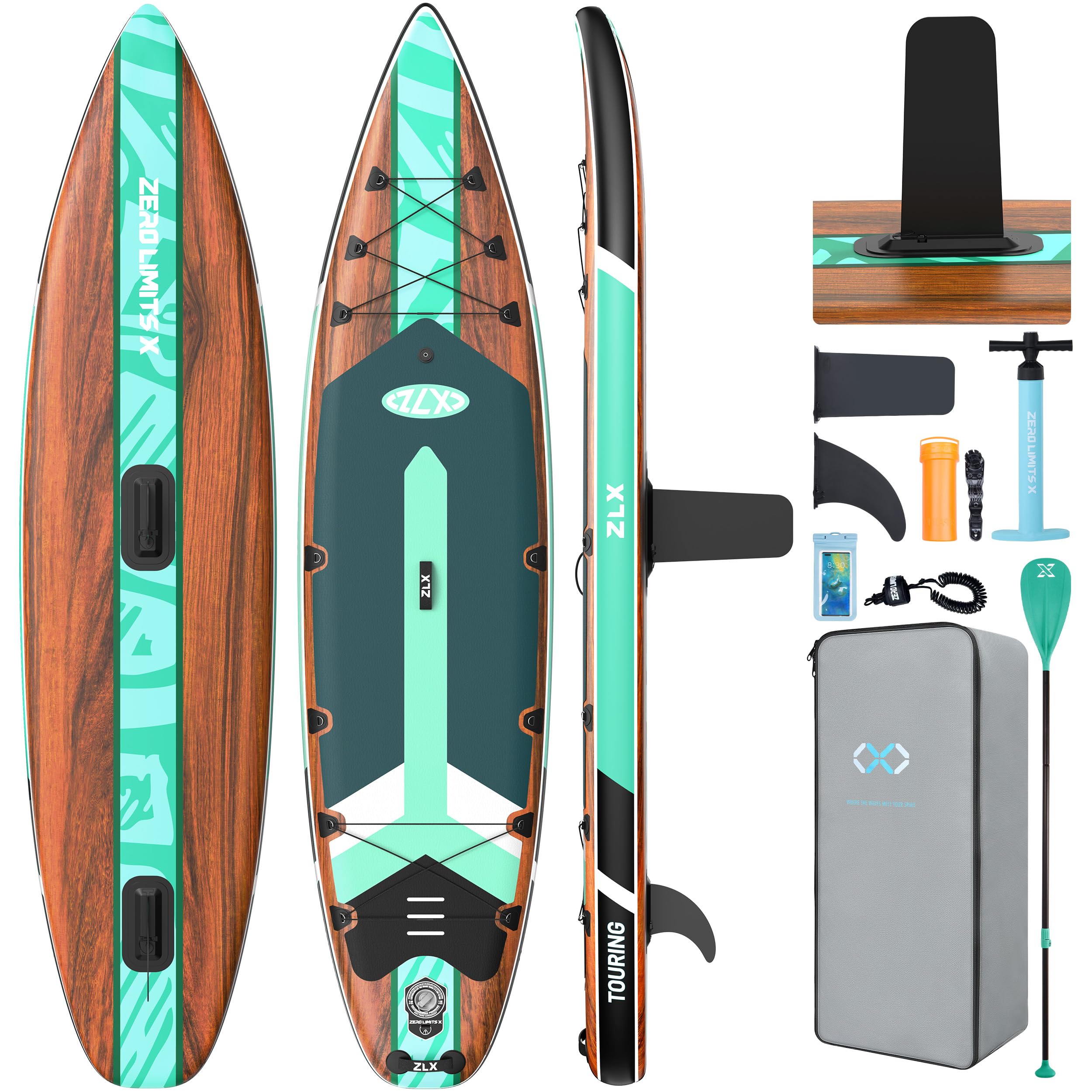11'6" Inflatable Stand Up Paddle Board for Beginners with Accessories