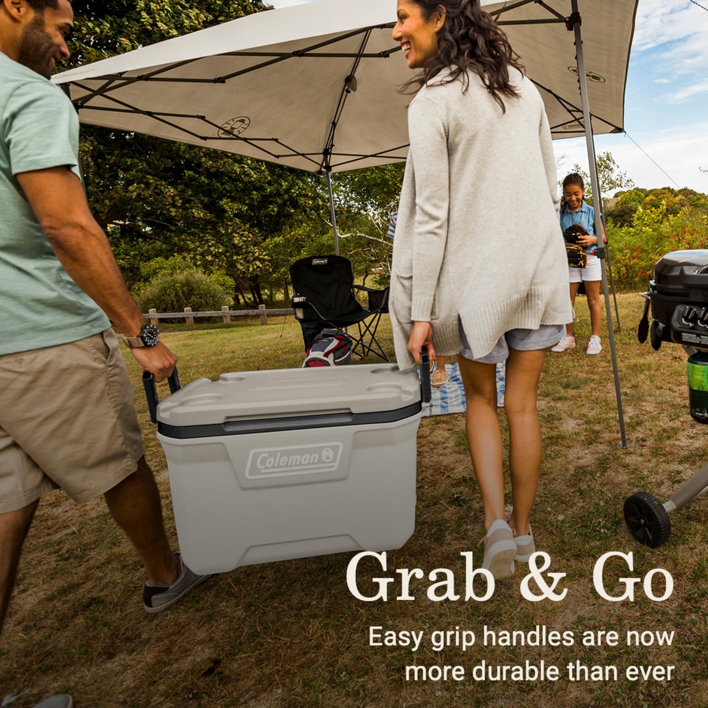 Insulated Portable Hard Cooler with 5-Day Ice Retention for Outdoor Use